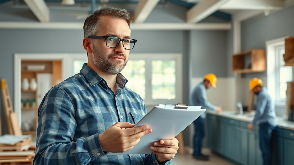 man looking at paperwork